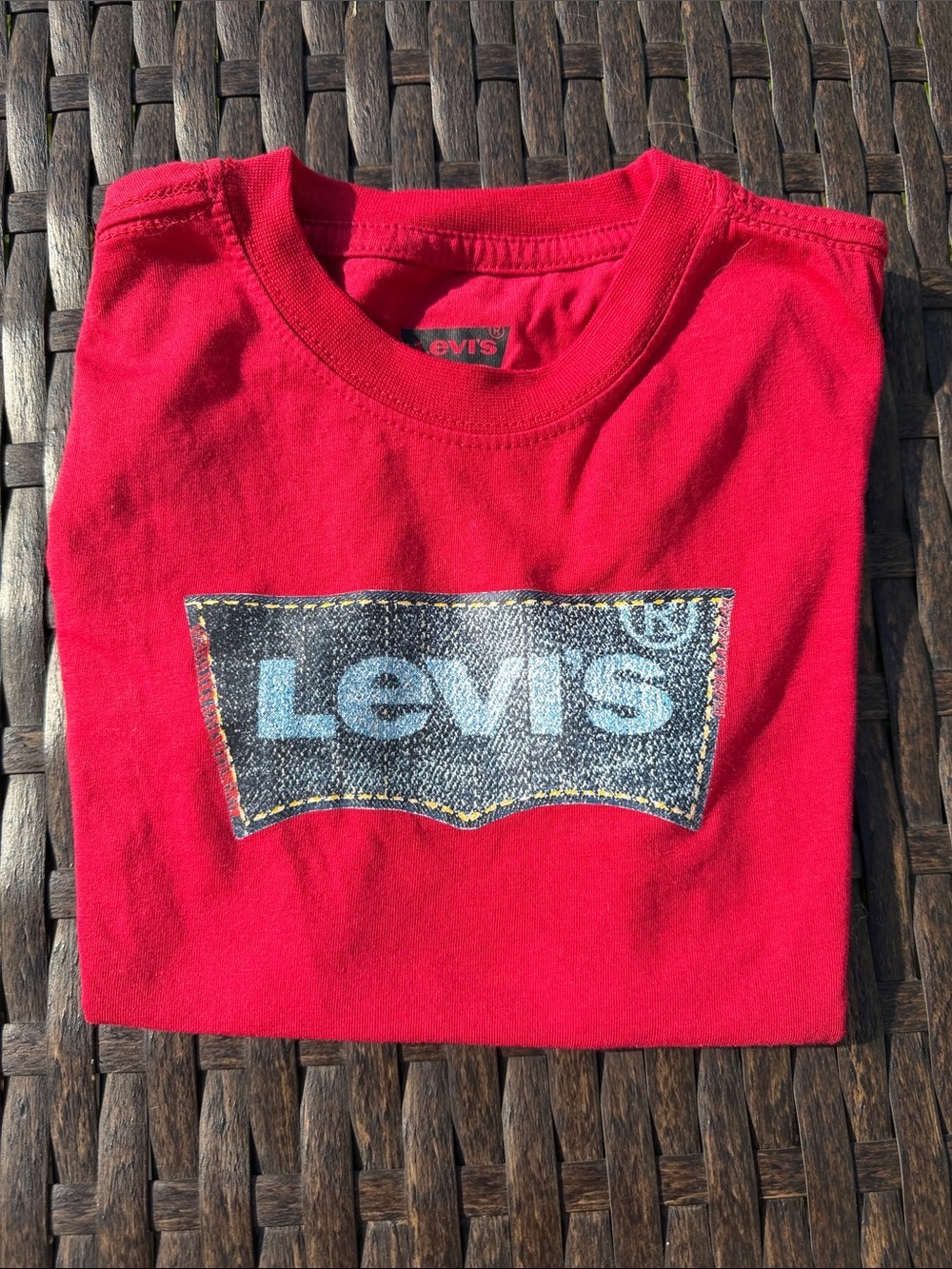 NWOT Levi's Denim Logo Patch Shirt